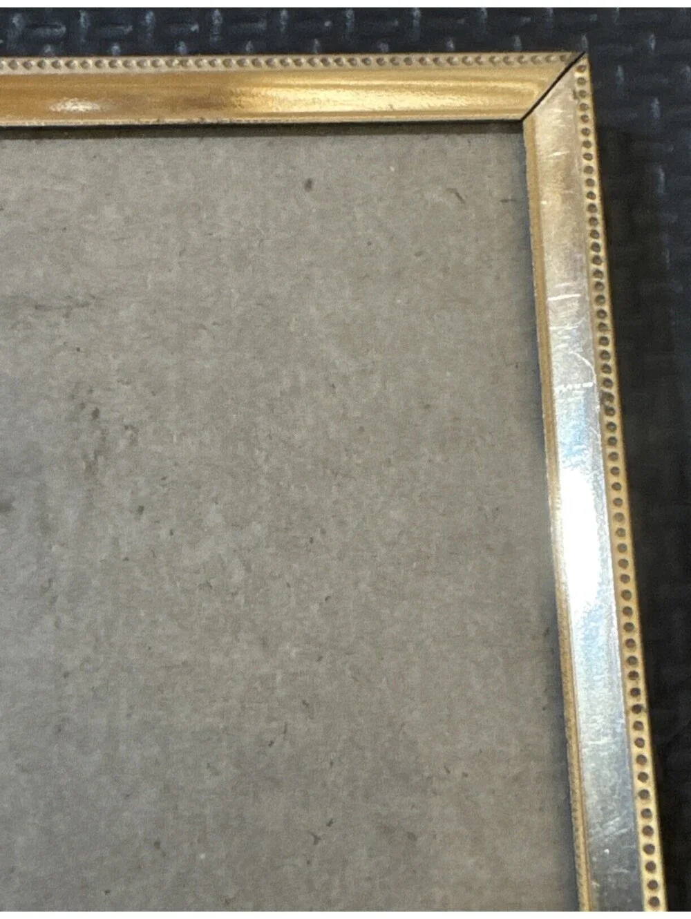 Vintage 5” X 7” Gold Toned Metal Picture Frame Free Standing | Wall Hang